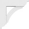 Ekena Millwork Standard Thorton Architectural Grade PVC Bracket with Traditional Ends, 3"W x 14"D x 14"H BKTP03X14X14THR01 - alternate 3